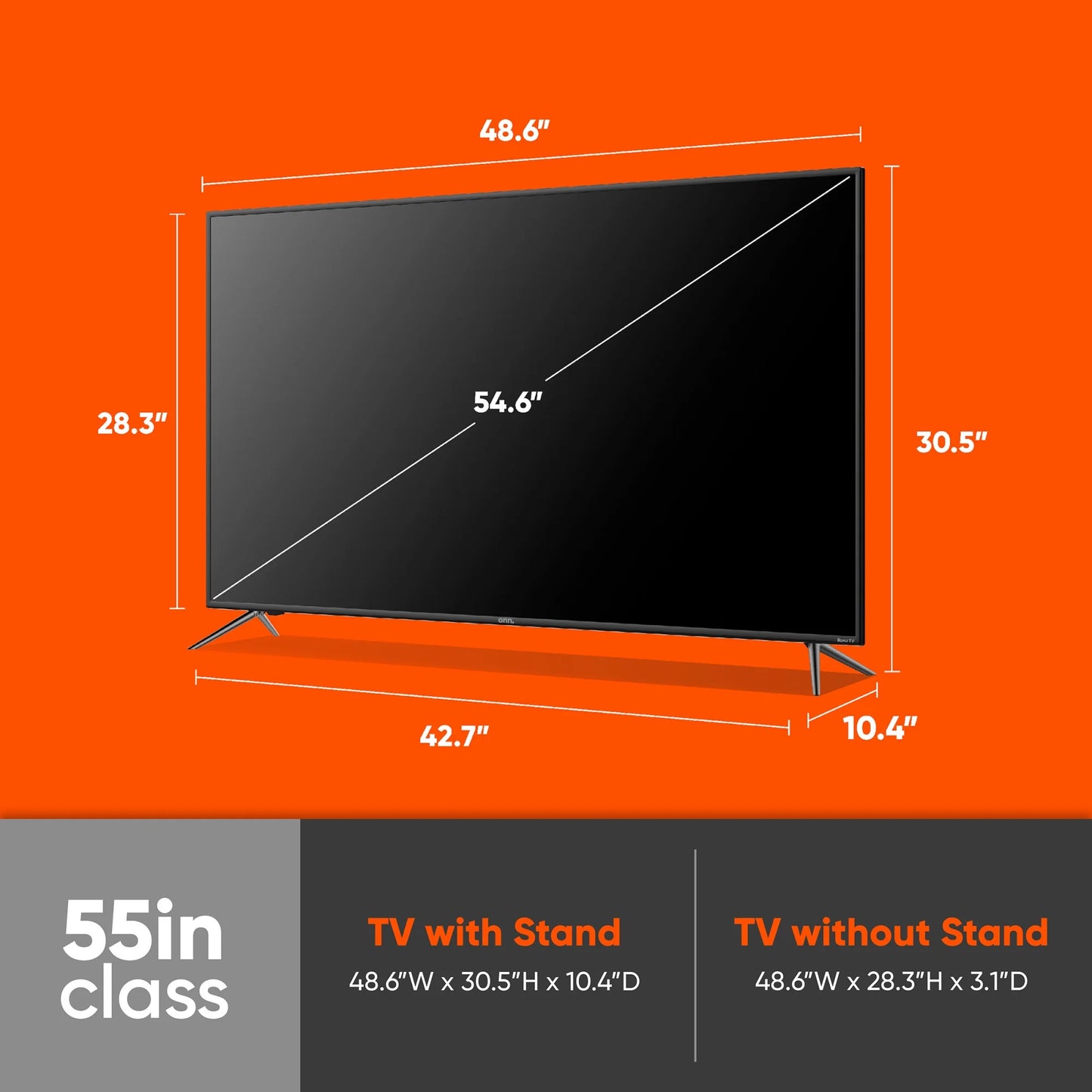 55" 4K UHD LED Roku Smart TV with HDR - Stunning Picture Quality!