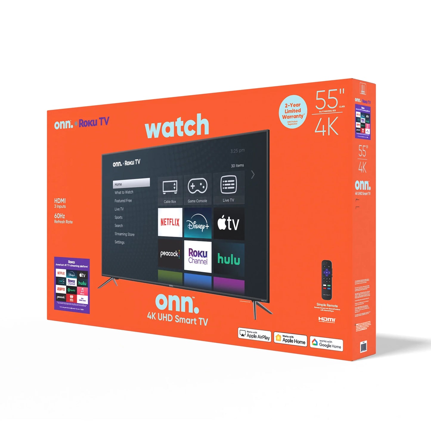 55" 4K UHD LED Roku Smart TV with HDR - Stunning Picture Quality!
