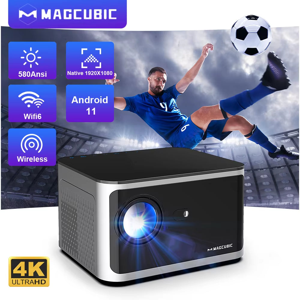Elevate Movie Nights with Our 4K Android 11 Smart Projector - Full HD, Voice Control & Wifi6! 🍿✨