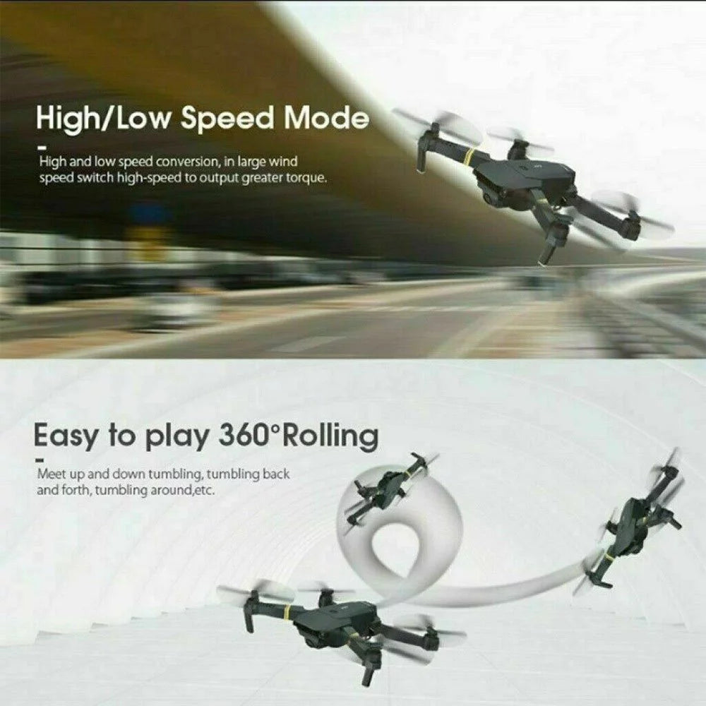 4K Camera Drone for Adults - Foldable Mini Quadcopter with Wifi FPV, Multiple Flight Modes & 3D Flip - Perfect Gift for Kids & Beginners!