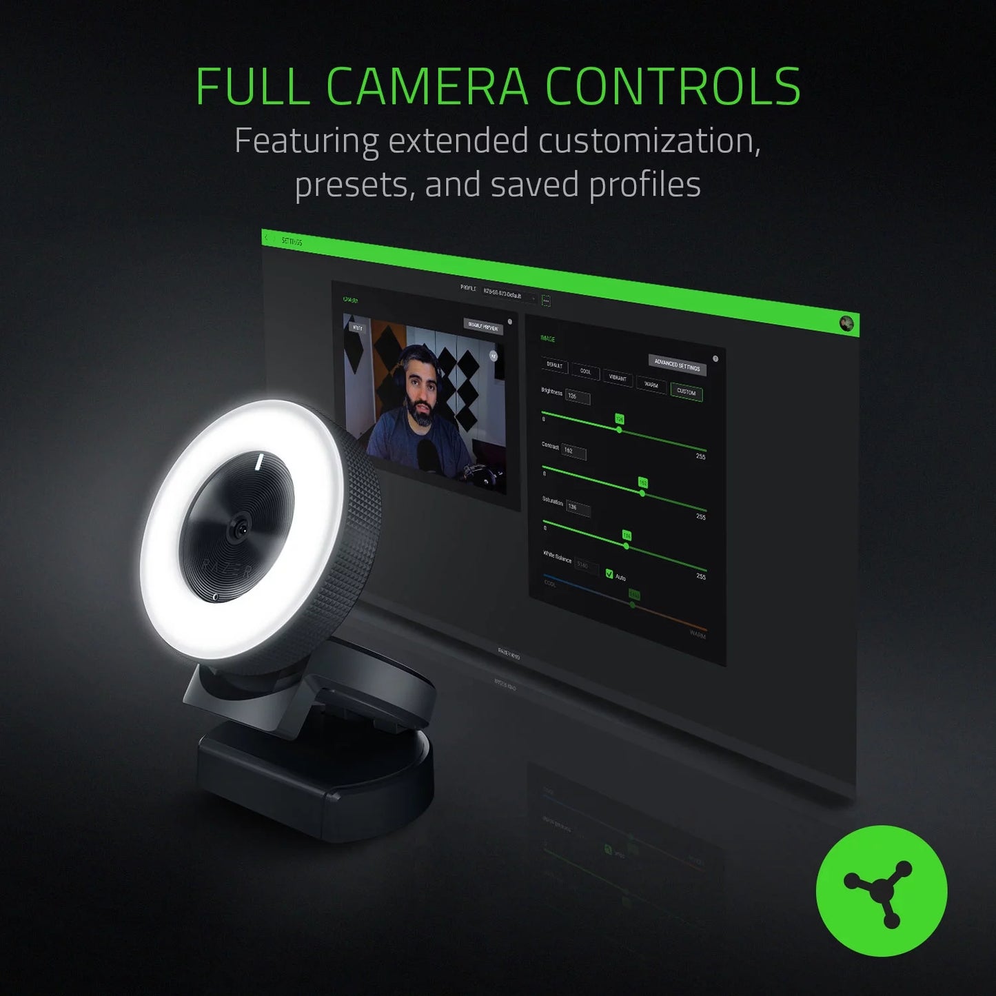 Level up your streaming game with the Kiyo Full HD Webcam! 🎥✨ Auto focus, adjustable ring light, and sleek black design for the perfect setup! #Streaming #Webcam #ContentCreation
