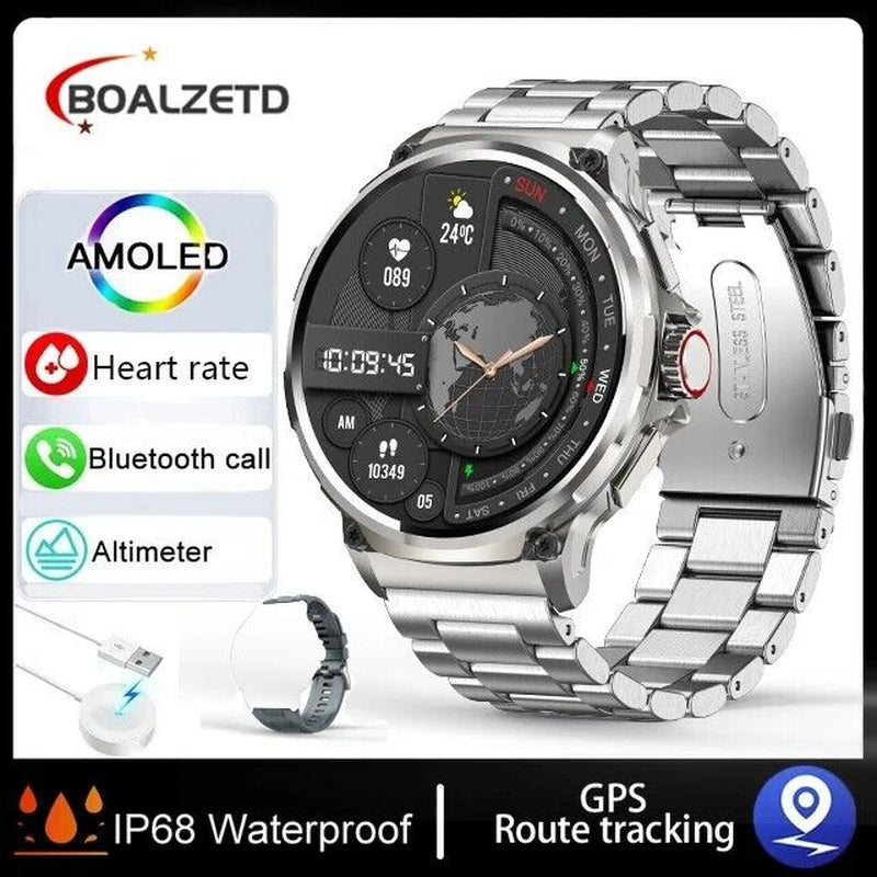 Level up your fitness game with the 1.85" Ultra HD Smartwatch! 📱💪 Stay connected with Bluetooth calls, track your health, and crush your gym goals! 🎁 Perfect gift for the active lifestyle! #Smartwatch #FitnessGoals #HealthTech