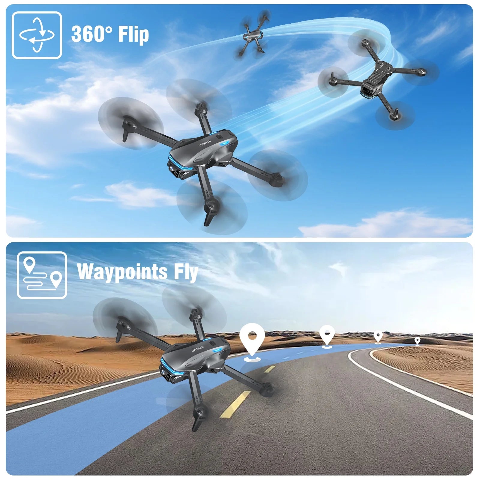 Capture stunning aerial views with our 1080P FPV Drone for adults! 🚁✨ Featuring a powerful brushless motor and optical flow positioning for smooth flights! #DronePhotography #AerialAdventure