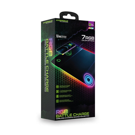 Hypergear Battle Charge Wireless Gaming Mouse Pad - Power Up Your Game with Built-in Wireless Charging!