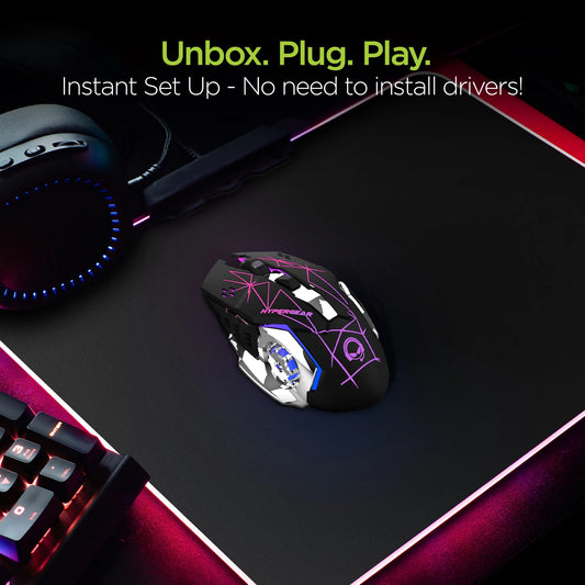 Hypergear Chromium Wireless Gaming Mouse for Extended Gaming Sessions