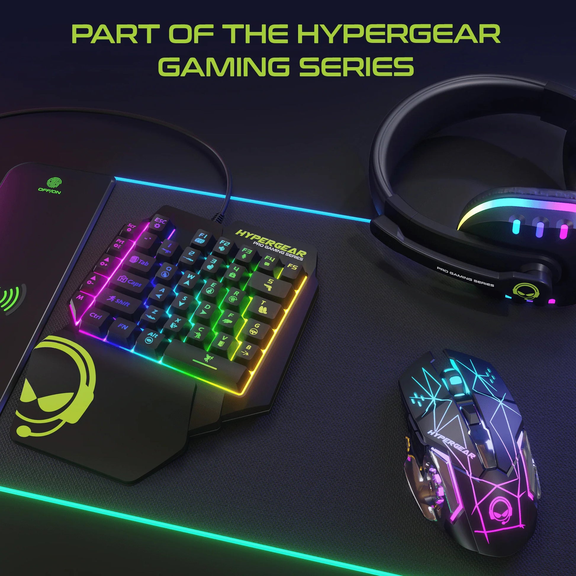 Hypergear Keyvictory One-Handed Gaming Keypad - Elevate Your Game with Precision Control!