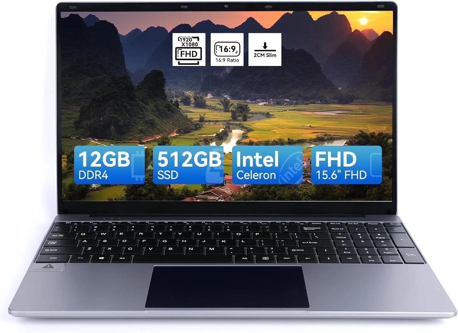 Unleash Your Productivity with this 15.6'' Laptop: 12GB RAM, 512GB SSD, Stunning 1080P Display & More! 💻✨ #TechSavvy #LaptopGoals