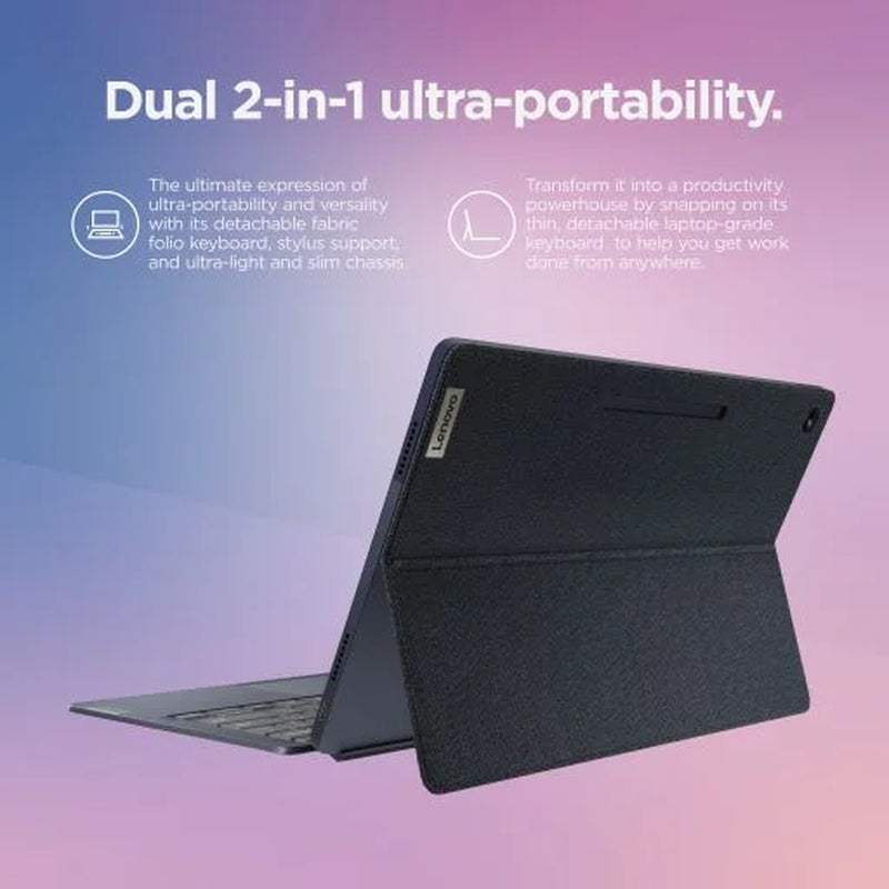 Unleash your creativity with the Ideapad Duet 5 Chromebook! 🌟 Featuring a stunning 13.3" FHD OLED touchscreen, powerful Qualcomm Snapdragon, and sleek Abyss Blue design. Perfect for work and play! 💻✨ #Chromebook #TechTrends