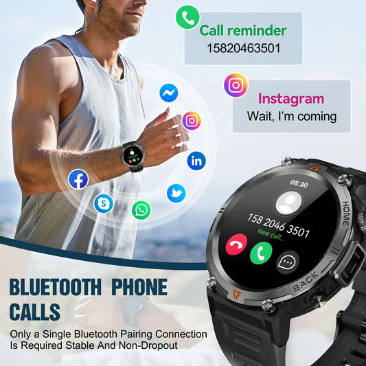 Get Ready to Elevate Your Fitness Game with Our Rugged Black Smart Watch! 🖤⌚️ #FitnessGoals #SmartWatch