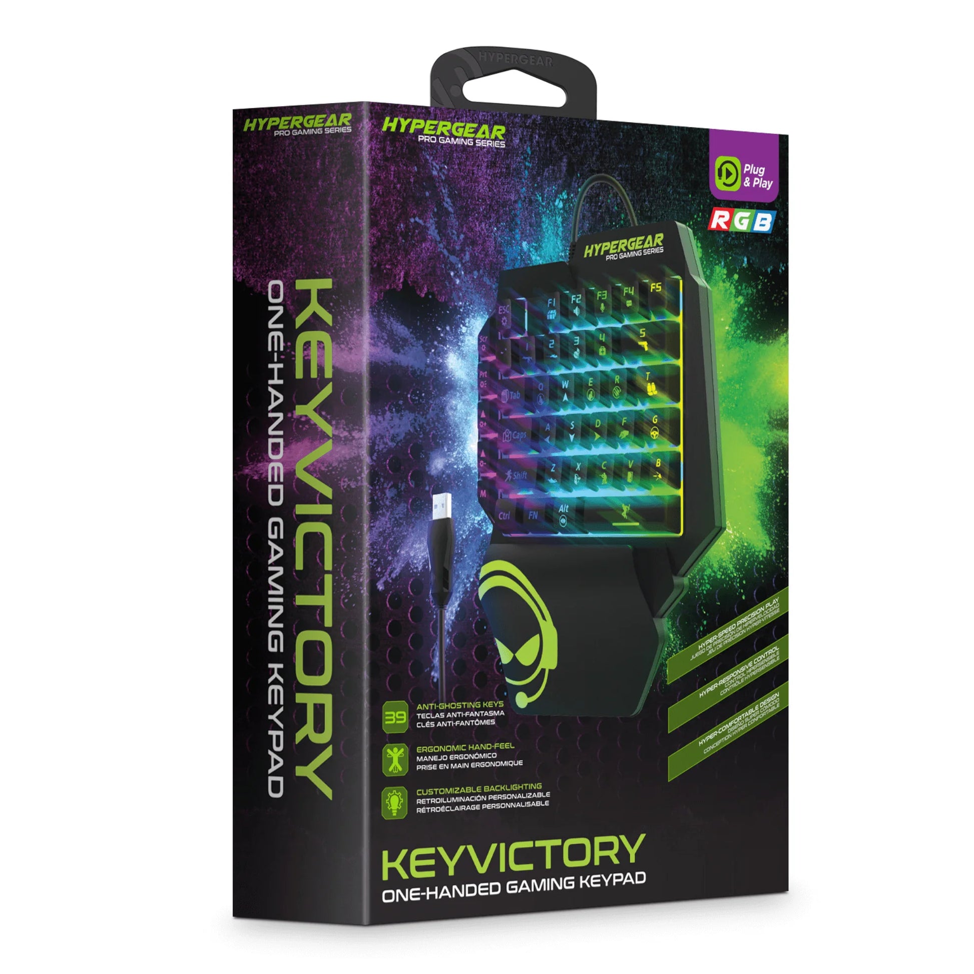 Hypergear Keyvictory One-Handed Gaming Keypad - Elevate Your Game with Precision Control!
