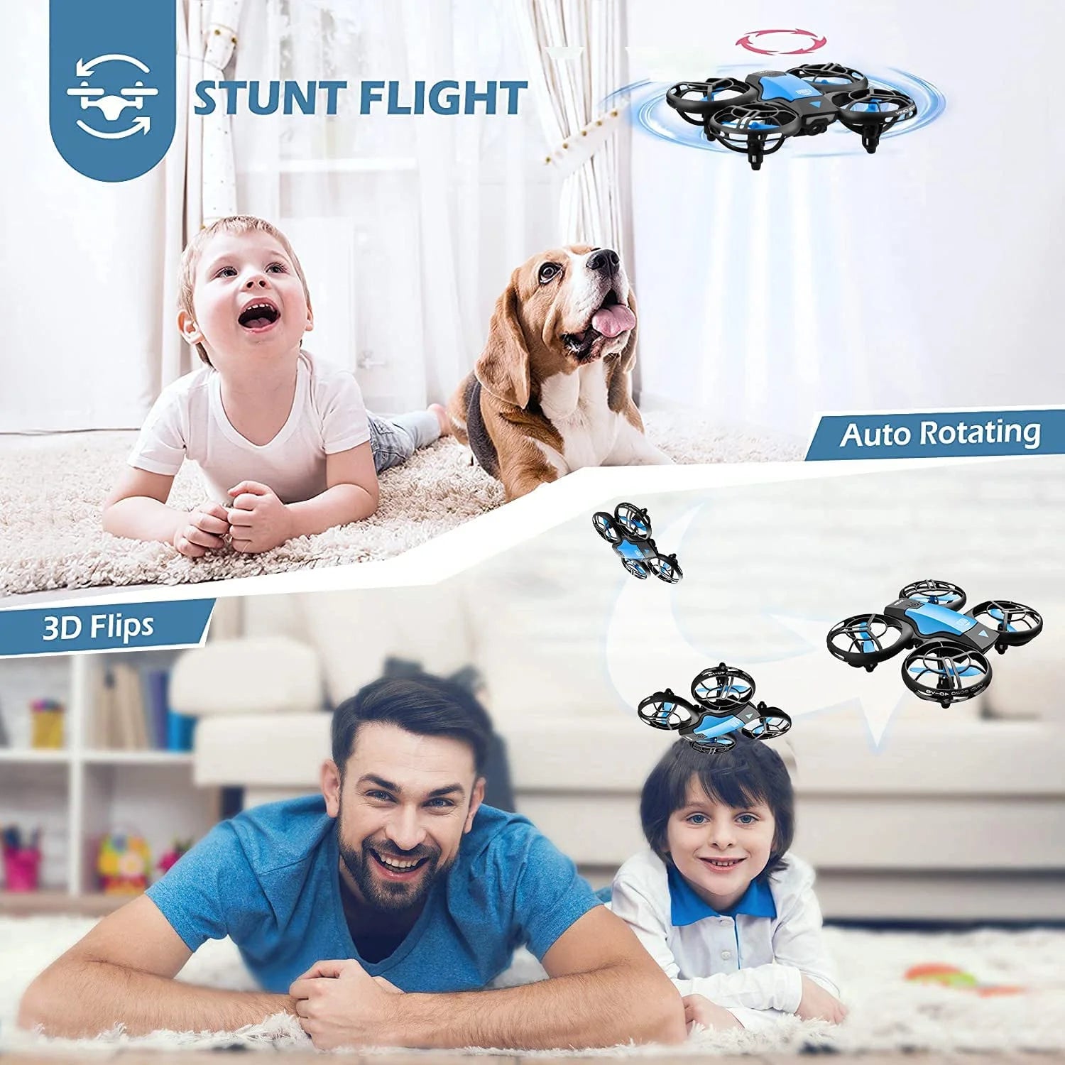 Experience the Sky: Mini Drone with 720P HD Camera - FPV Real-Time Video & 3 Modular Batteries - Perfect for All Ages!