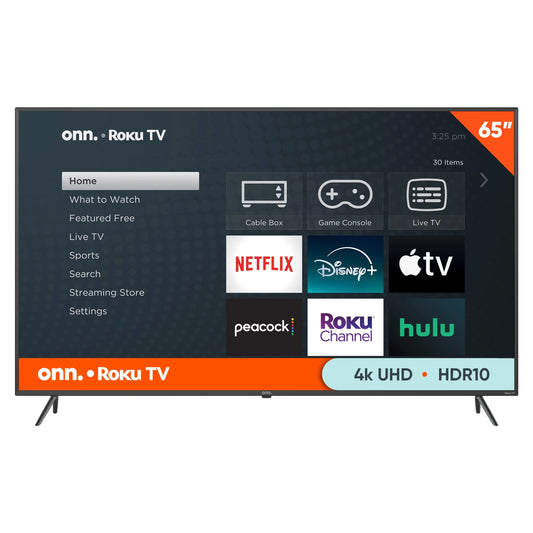 Experience Stunning Clarity with 65” 4K UHD LED Roku Smart TV with HDR
