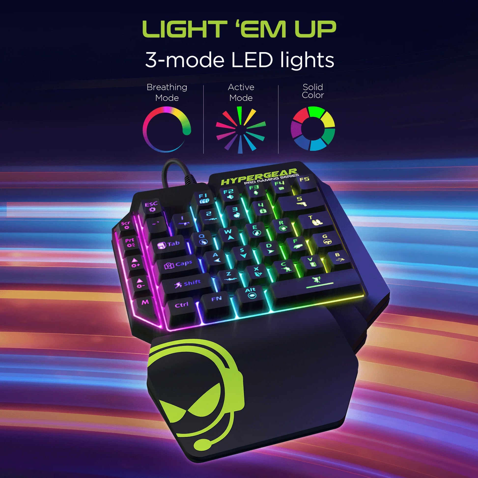 Hypergear Keyvictory One-Handed Gaming Keypad - Elevate Your Game with Precision Control!