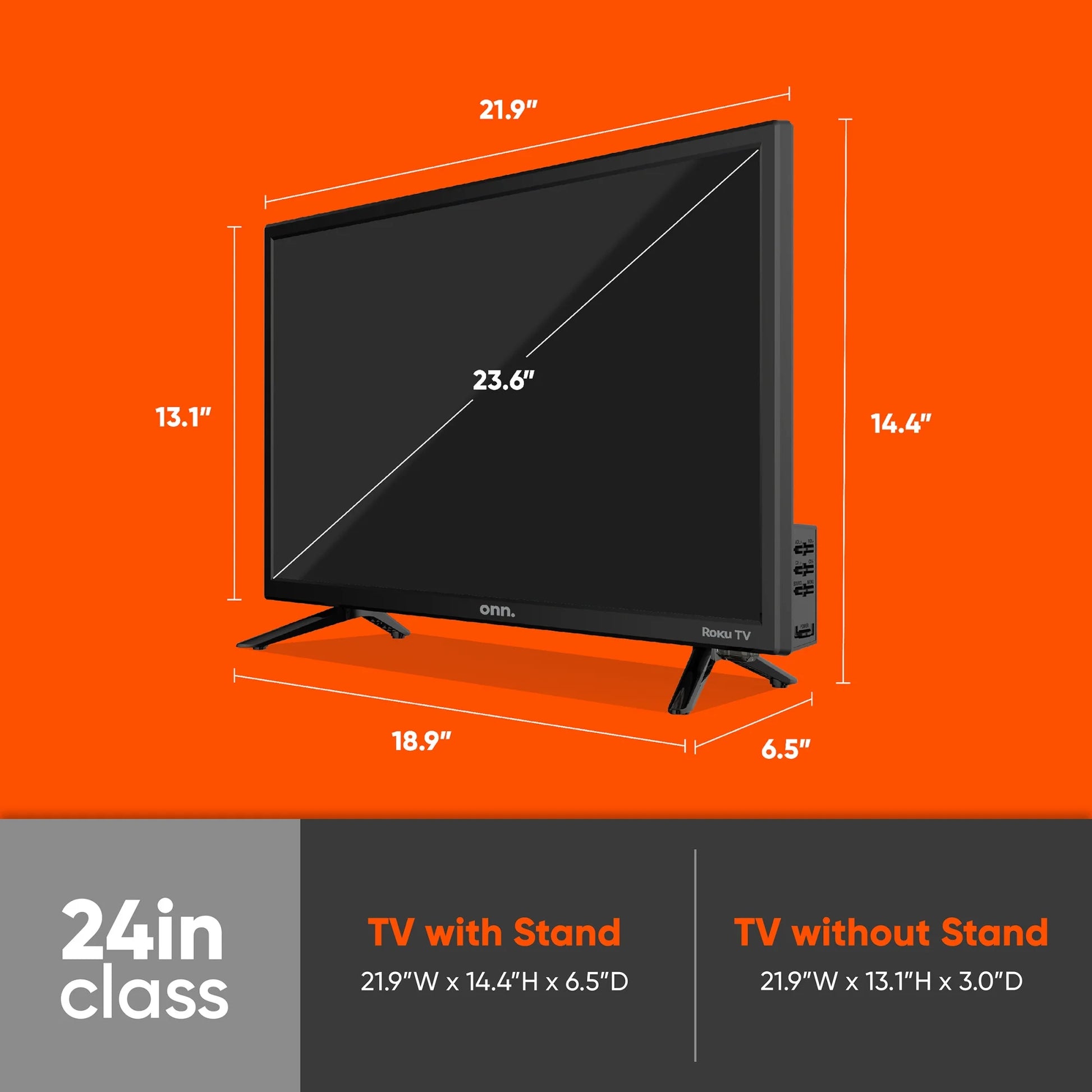 24" HD LED Roku Smart TV - Stunning 720P Clarity!