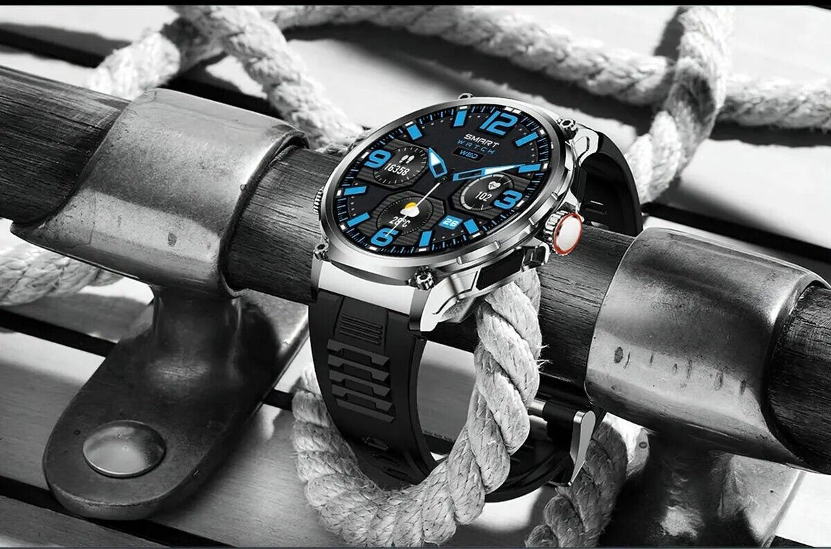 Level up your fitness game with the 1.85" Ultra HD Smartwatch! 📱💪 Stay connected with Bluetooth calls, track your health, and crush your gym goals! 🎁 Perfect gift for the active lifestyle! #Smartwatch #FitnessGoals #HealthTech