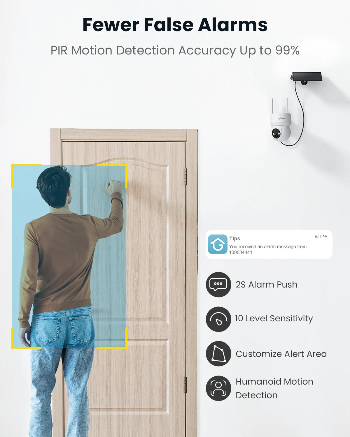 2K Wireless Outdoor Security Camera - Solar-Powered, 360° PTZ, Color Night Vision & Motion Sensor for Ultimate Home Surveillance