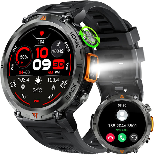 Get Ready to Elevate Your Fitness Game with Our Rugged Black Smart Watch! 🖤⌚️ #FitnessGoals #SmartWatch