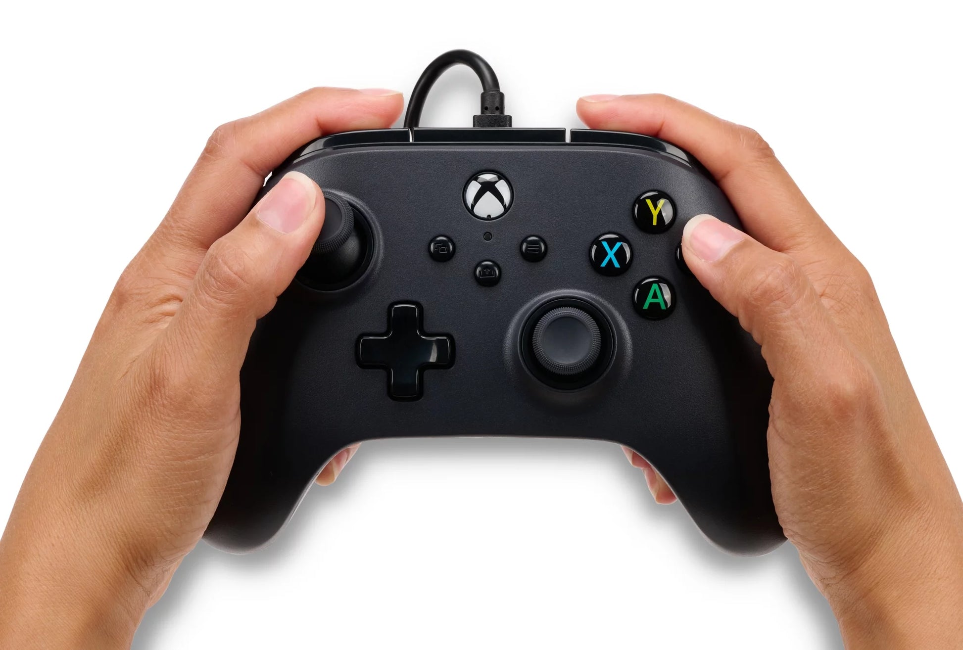 Level up your gaming with the sleek Black Wired Controller for Xbox Series X|S! 🎮🖤