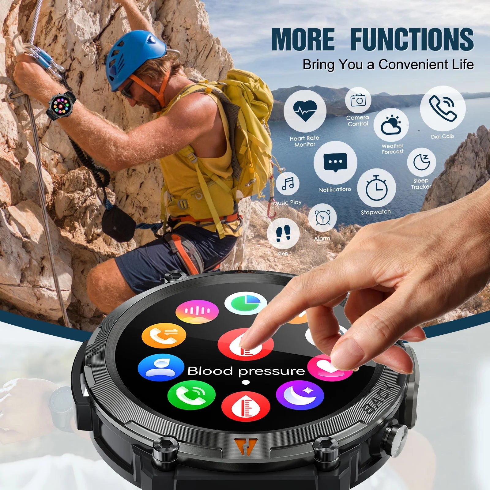 Get Ready to Elevate Your Fitness Game with Our Rugged Black Smart Watch! 🖤⌚️ #FitnessGoals #SmartWatch
