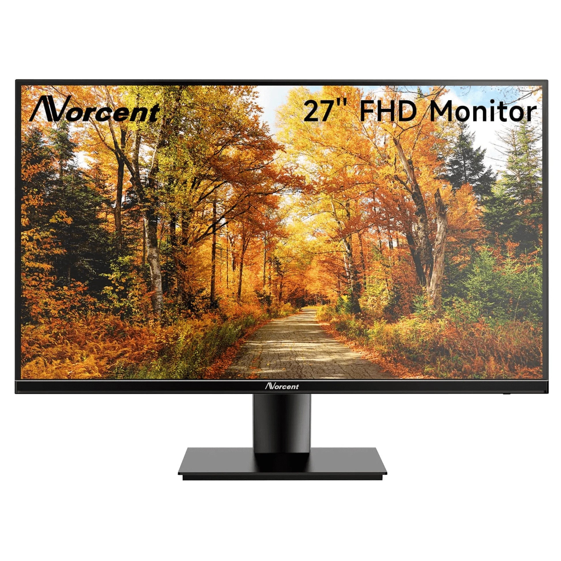 Norcent 27" Frameless FHD Monitor - 75Hz Refresh Rate with Built-In Speakers