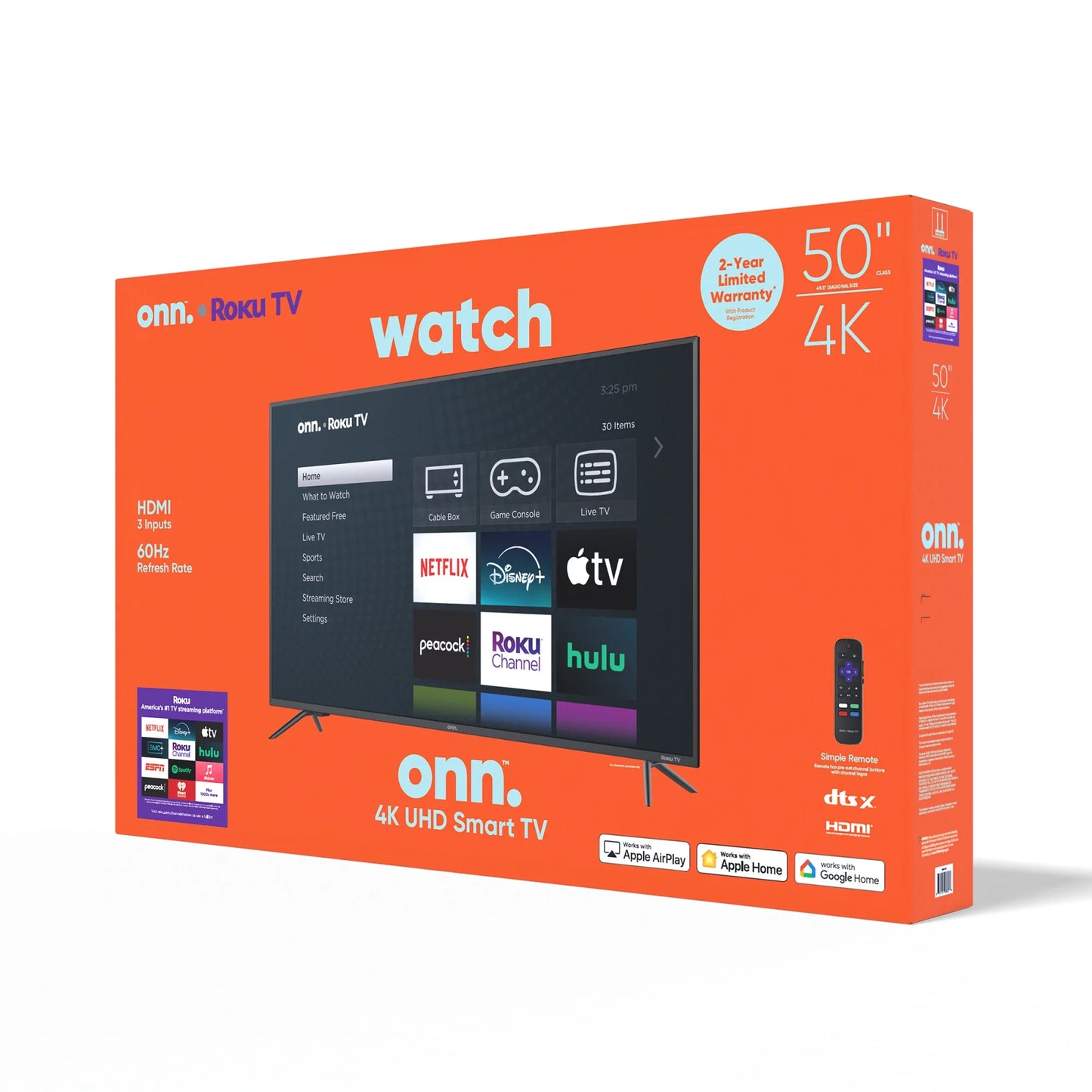 50" 4K UHD LED Roku Smart TV with HDR - Stunning Picture Quality and Endless Entertainment