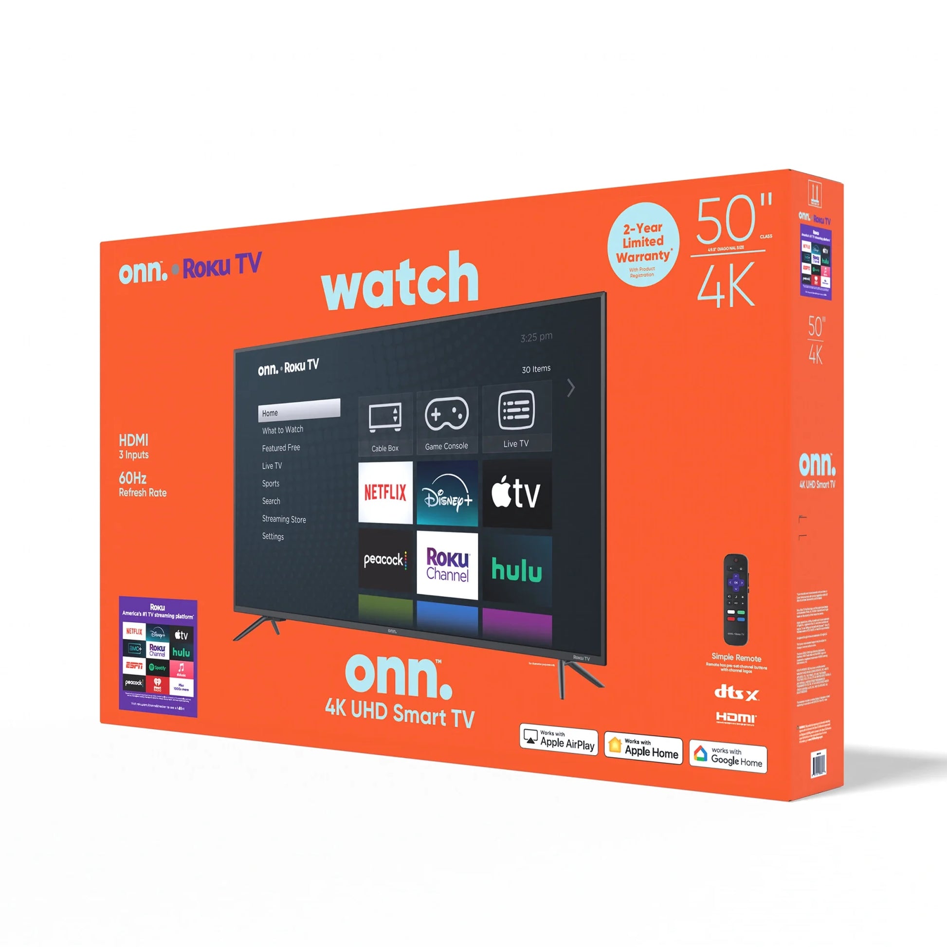 50" 4K UHD LED Roku Smart TV with HDR - Stunning Picture Quality and Endless Entertainment