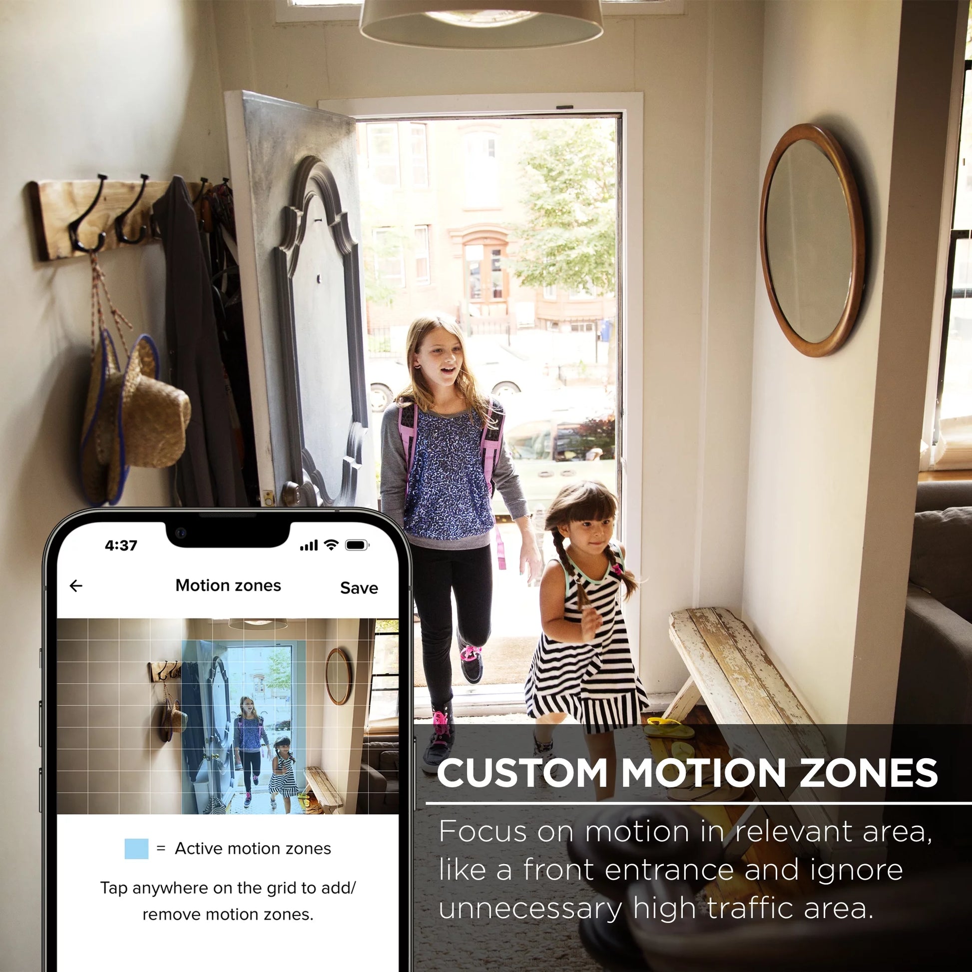 1080P Smart Indoor Camera with Voice Control - Seamless 2.4 GHz Wi-Fi Connectivity