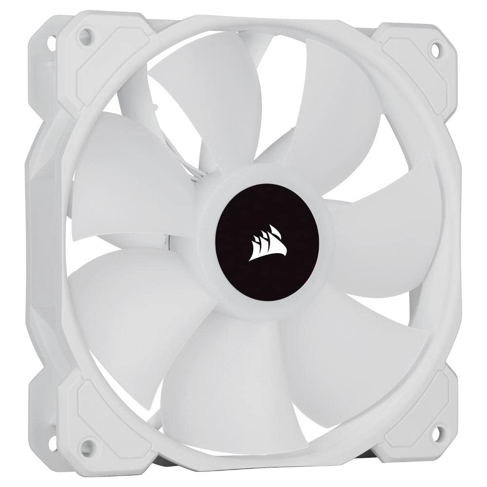 Icue SP120 RGB Elite 120mm White PWM Performance Fan - Enhance Your PC's Cooling and Aesthetics!