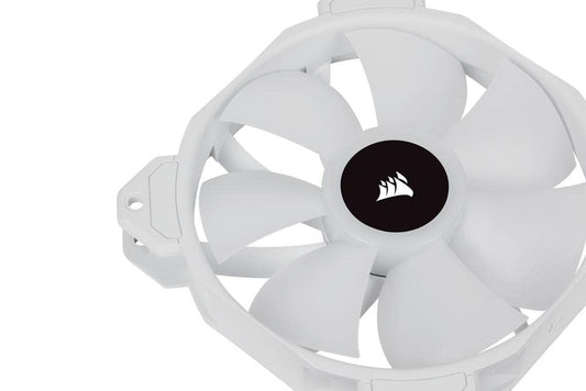 Icue SP120 RGB Elite 120mm White PWM Performance Fan - Enhance Your PC's Cooling and Aesthetics!