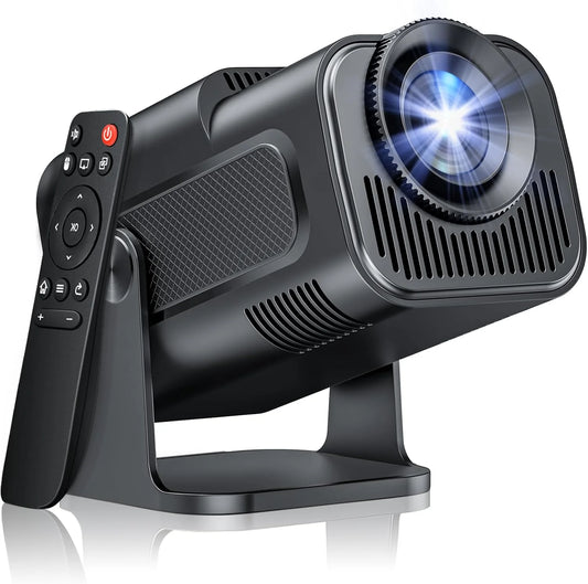 Upgrade Your Home Theater with the Android 11 390ANSI HY320 4K Native 1080P Projector - Dual WiFi 6 & BT 5.0 for Outdoor Cinema Fun!