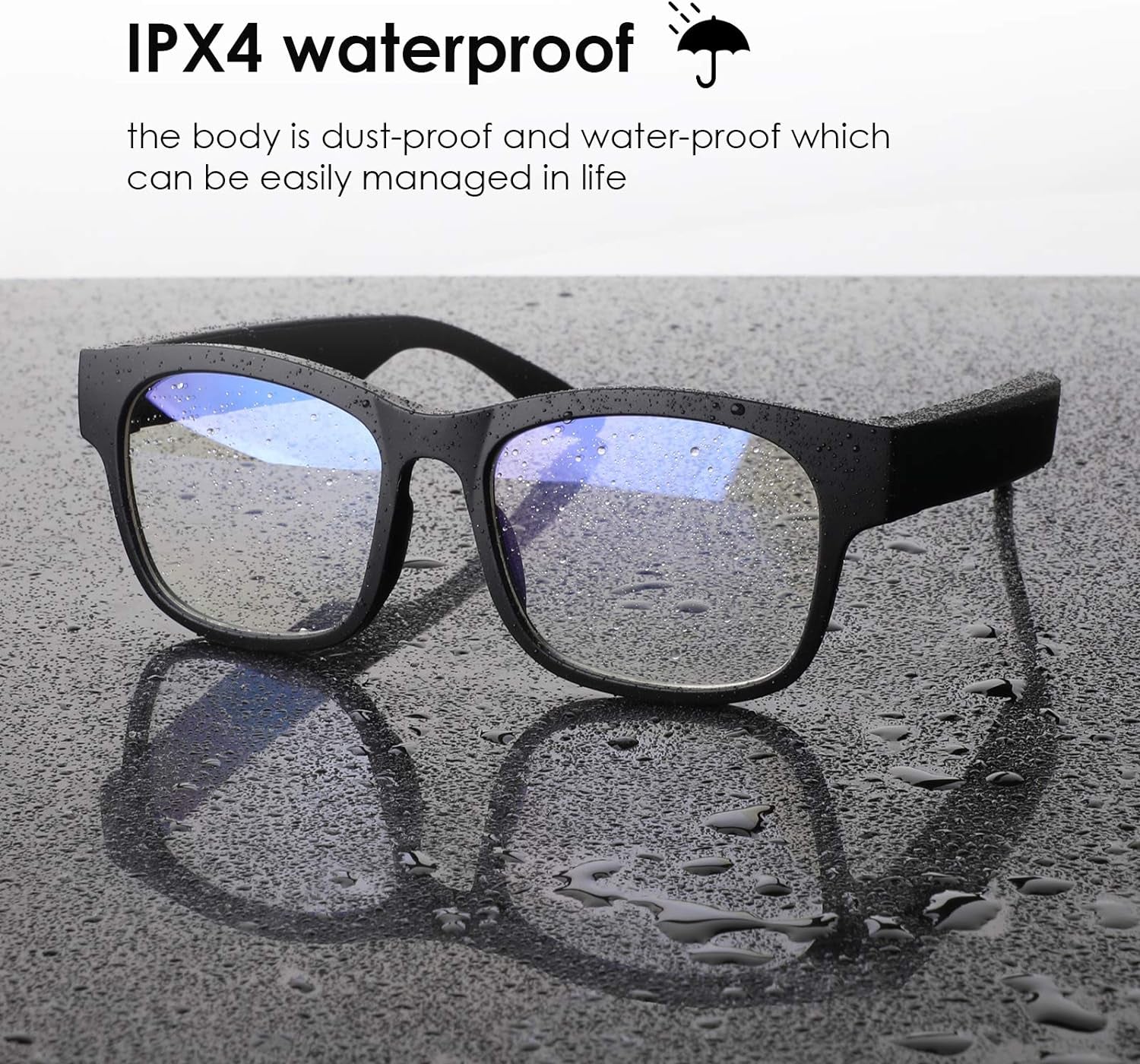 Revolutionary Smart Audio Glasses - Wireless Bluetooth Polarized Sunglasses with IPX4 Waterproof Protection