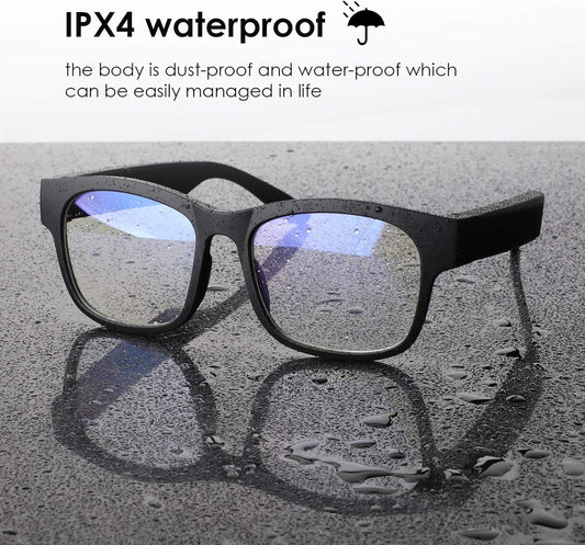 Revolutionary Smart Audio Glasses - Wireless Bluetooth Polarized Sunglasses with IPX4 Waterproof Protection