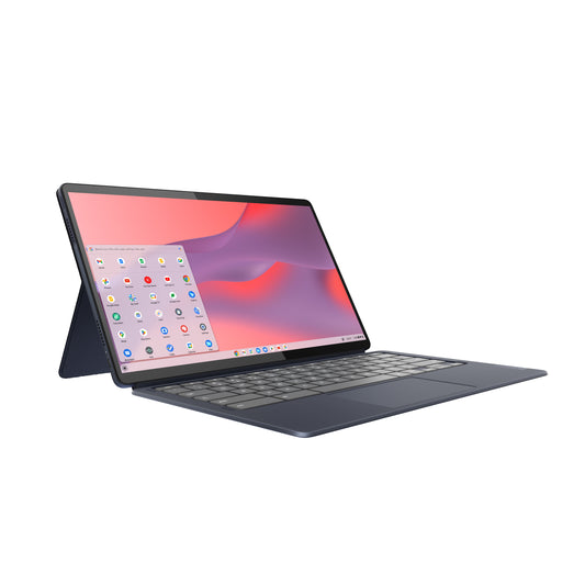 Unleash your creativity with the Ideapad Duet 5 Chromebook! 🌟 Featuring a stunning 13.3" FHD OLED touchscreen, powerful Qualcomm Snapdragon, and sleek Abyss Blue design. Perfect for work and play! 💻✨ #Chromebook #TechTrends