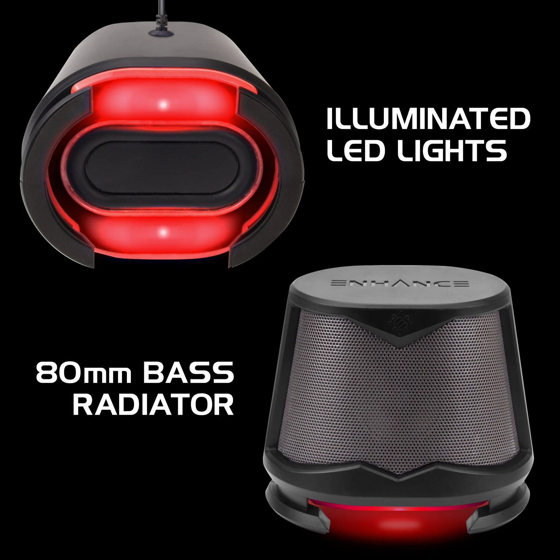 Elevate Your Desktop Sound with SB 2.1 Speakers! 🎶🔥 Subwoofer, Red LED Lights & Custom Volume/Bass Control!