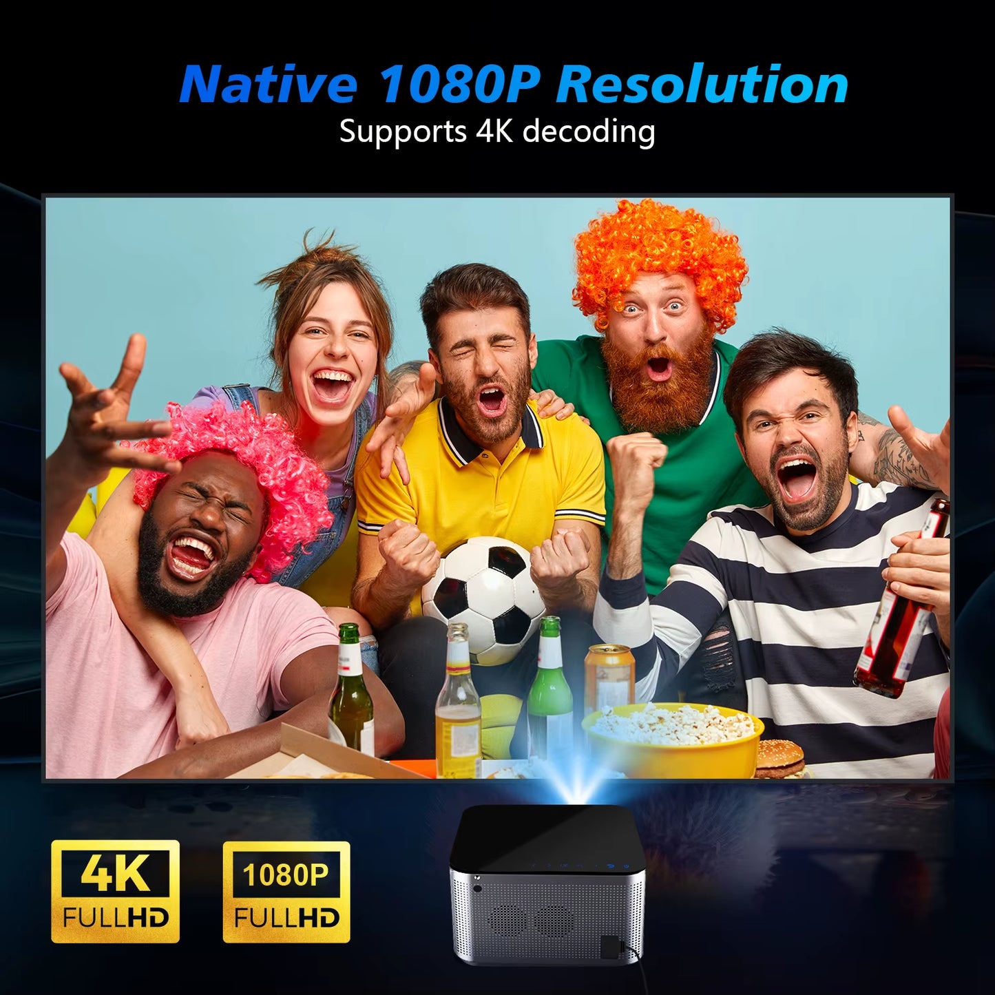 Elevate Movie Nights with Our 4K Android 11 Smart Projector - Full HD, Voice Control & Wifi6! 🍿✨