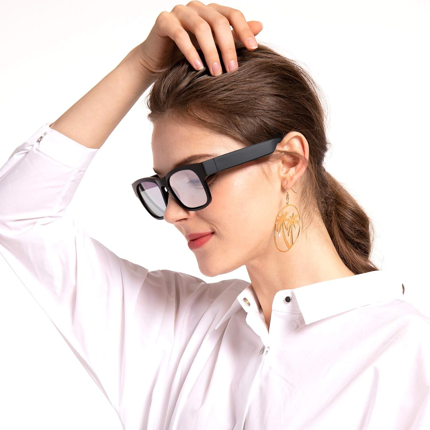 Revolutionary Smart Audio Glasses - Wireless Bluetooth Polarized Sunglasses with IPX4 Waterproof Protection