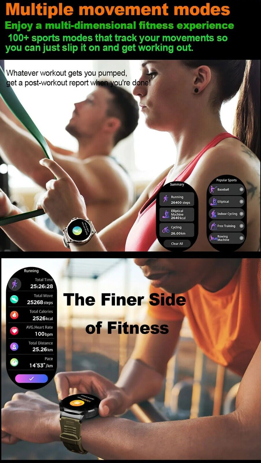 Level up your fitness game with the 1.85" Ultra HD Smartwatch! 📱💪 Stay connected with Bluetooth calls, track your health, and crush your gym goals! 🎁 Perfect gift for the active lifestyle! #Smartwatch #FitnessGoals #HealthTech