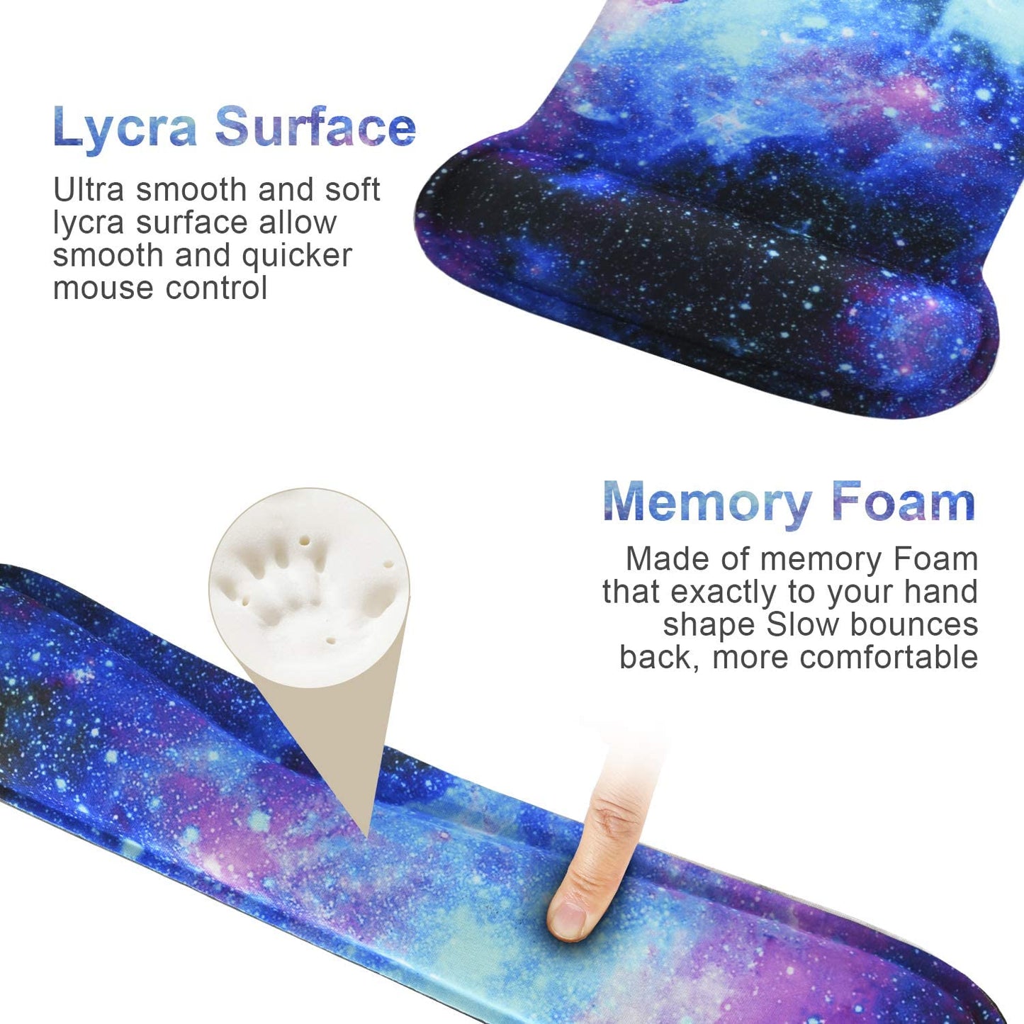 Upgrade Your Workspace: Galaxy Ergonomic Mouse Pad & Wrist Rest Set for Ultimate Comfort and Pain Relief! 🌌🖱️✨