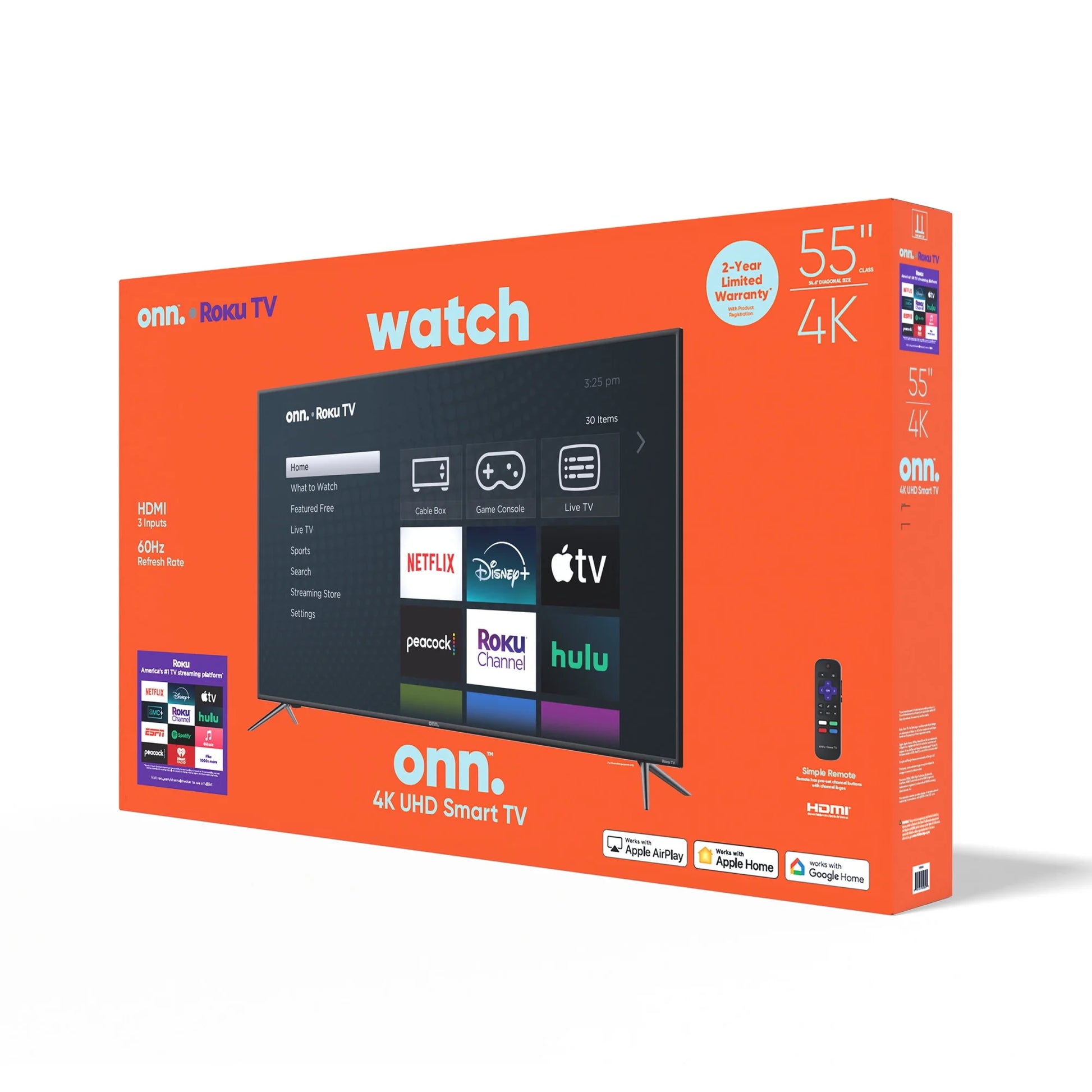 55" 4K UHD LED Roku Smart TV with HDR - Stunning Picture Quality!