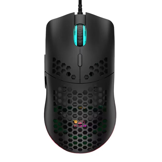 M1 Ultralight Wired Gaming Mouse - 69G Honeycomb Design, RGB Chroma Backlighting, 6400 DPI, Ergonomic for Laptop and PC Gamers