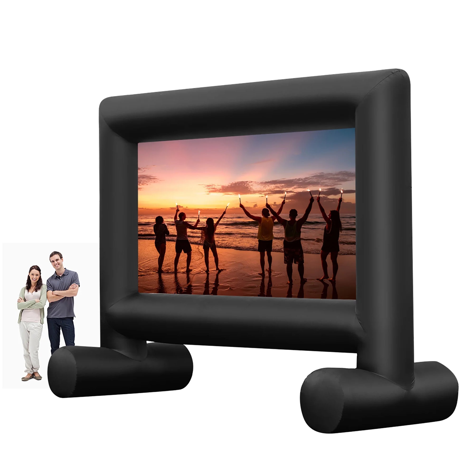 20FT Inflatable Outdoor Projector Screen with Blower - Perfect for Home Theater Experience!