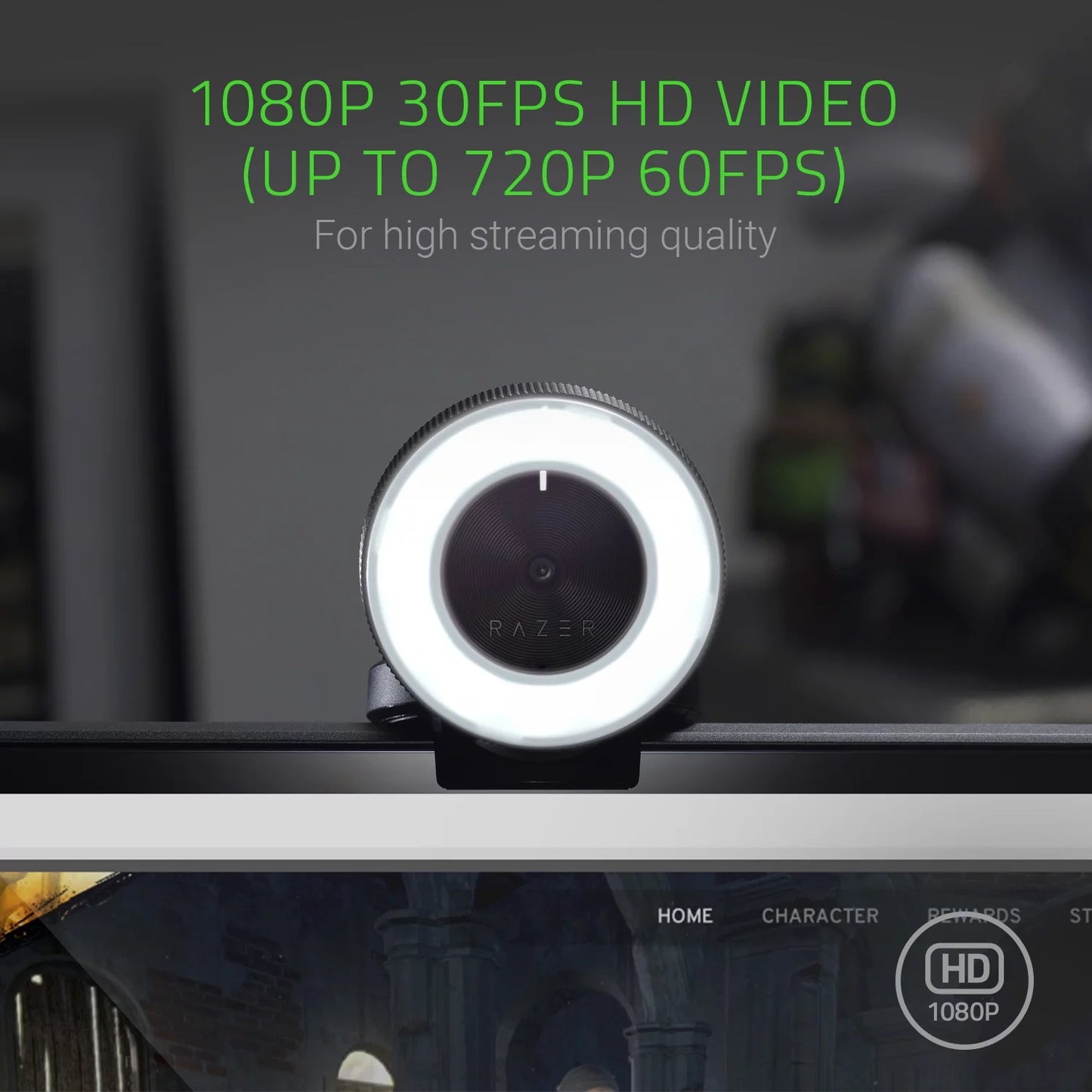 Level up your streaming game with the Kiyo Full HD Webcam! 🎥✨ Auto focus, adjustable ring light, and sleek black design for the perfect setup! #Streaming #Webcam #ContentCreation