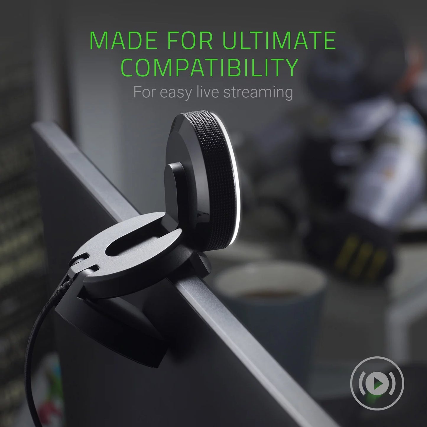 Level up your streaming game with the Kiyo Full HD Webcam! 🎥✨ Auto focus, adjustable ring light, and sleek black design for the perfect setup! #Streaming #Webcam #ContentCreation