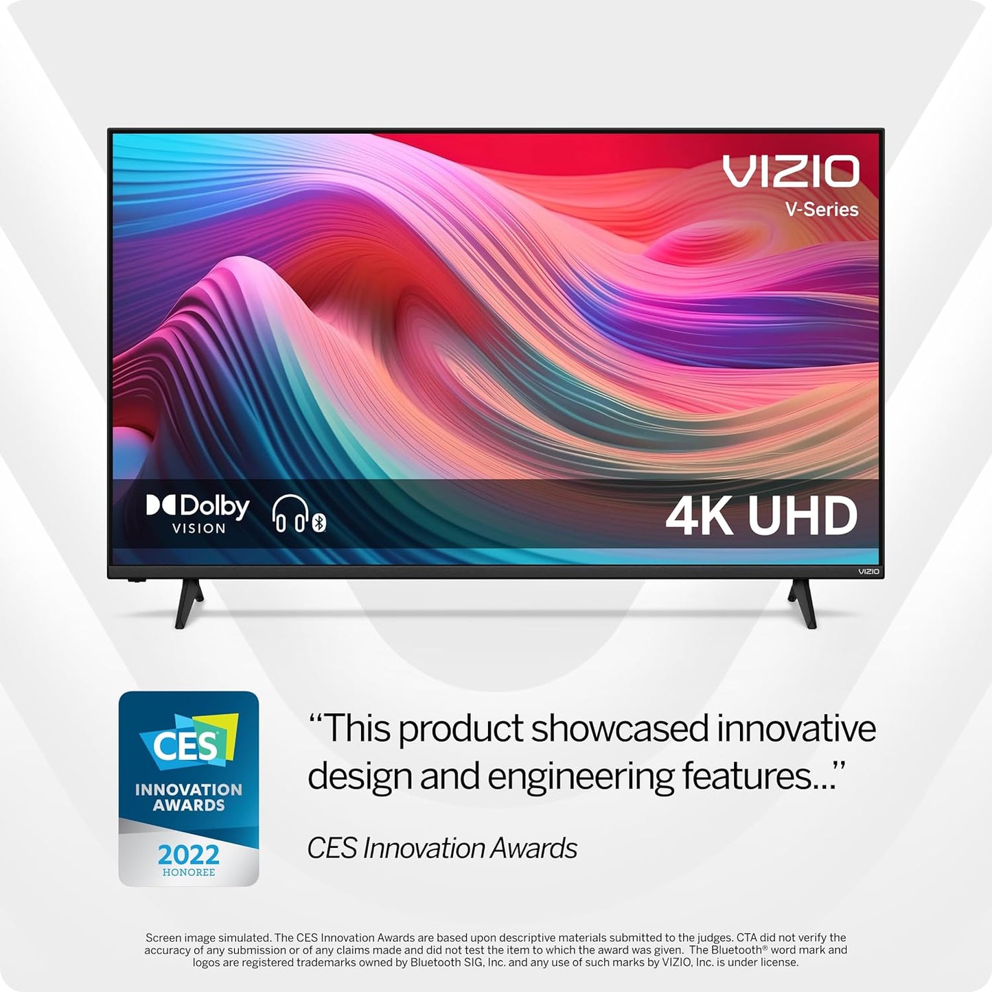 50-Inch 4K UHD V-Series Smart TV - Voice Remote, Dolby Vision, HDR10+, Alexa Compatible - 2022 Model