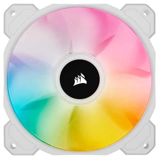 Icue SP120 RGB Elite 120mm White PWM Performance Fan - Enhance Your PC's Cooling and Aesthetics!