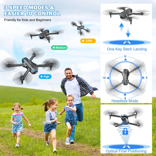 Capture stunning aerial views with our 1080P FPV Drone for adults! 🚁✨ Featuring a powerful brushless motor and optical flow positioning for smooth flights! #DronePhotography #AerialAdventure