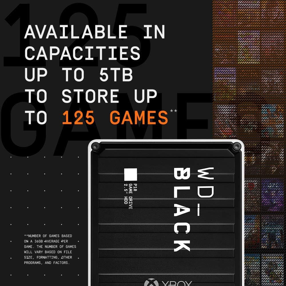 Level Up Your Gaming with the WD_BLACK 4TB P10 Game Drive for Xbox! 🎮✨ Get 1-Month Xbox Game Pass & Access Your Game Library Anywhere! #Gaming #Xbox