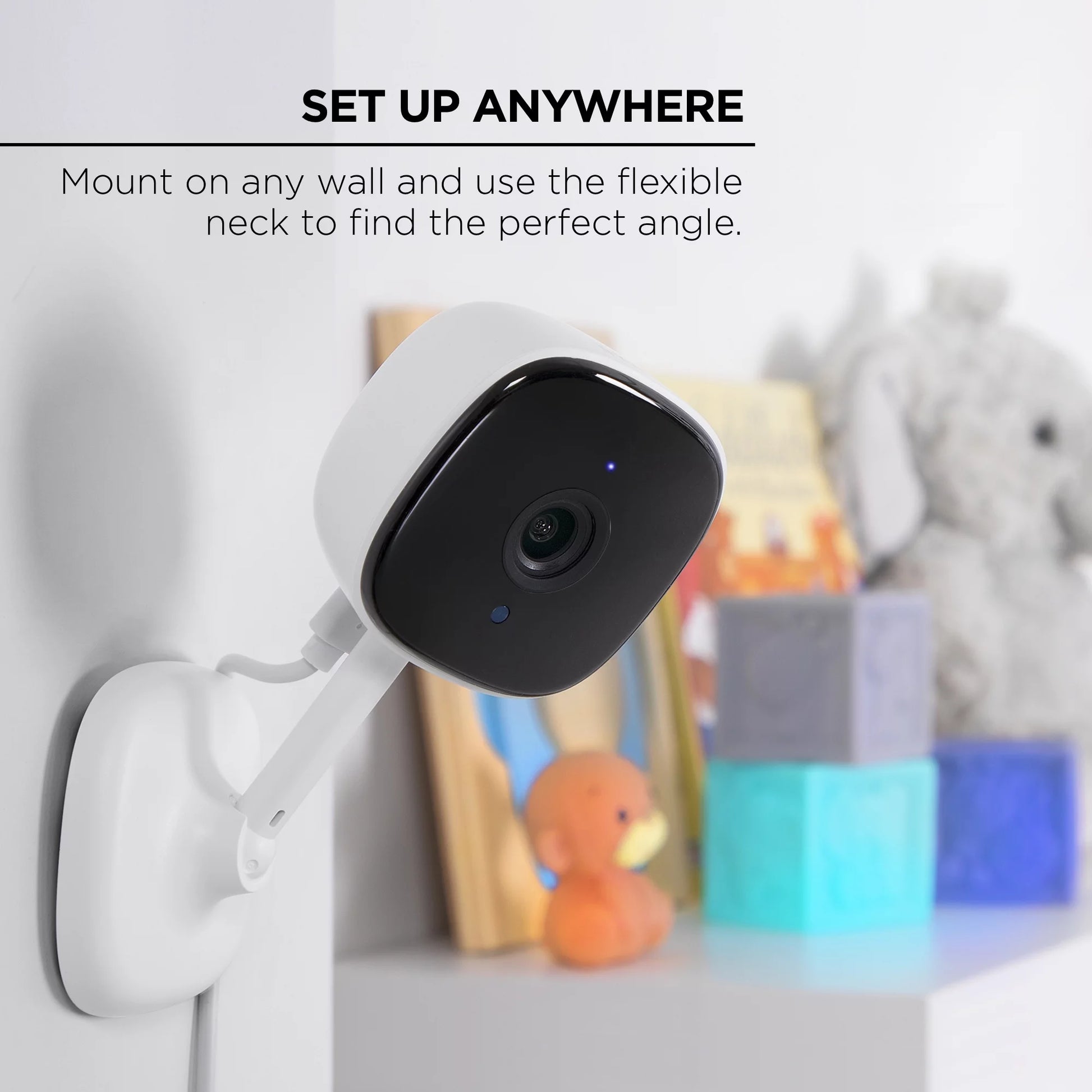 1080P Smart Indoor Camera with Voice Control - Seamless 2.4 GHz Wi-Fi Connectivity