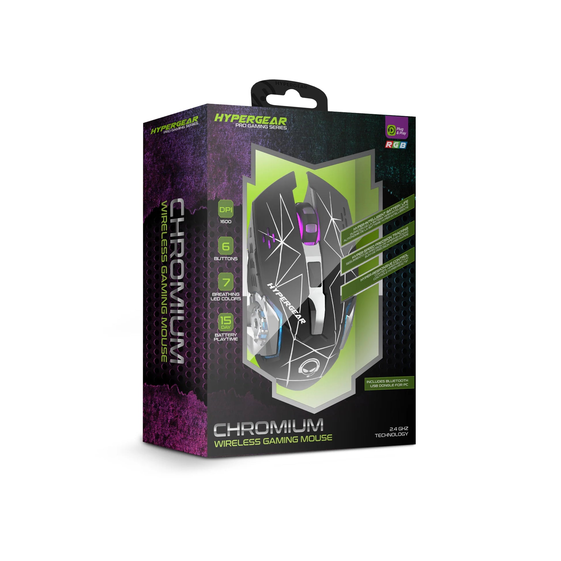 Hypergear Chromium Wireless Gaming Mouse for Extended Gaming Sessions