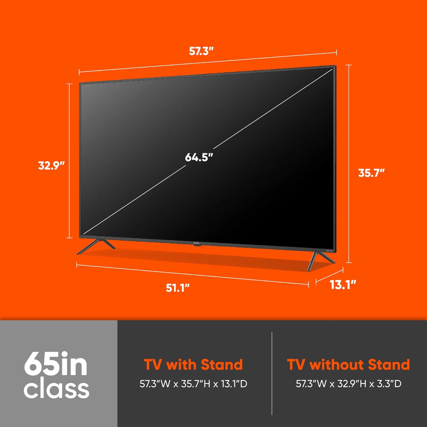 Experience Stunning Clarity with 65” 4K UHD LED Roku Smart TV with HDR